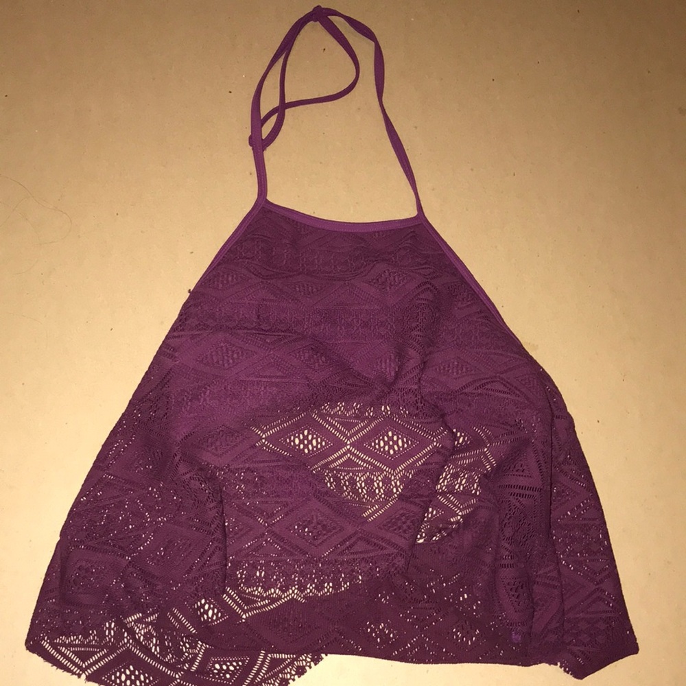 Purple tankini top